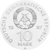 DDR 1987 10 Mark Silber Gedenkmünze Schauspielhaus Berlin