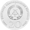 DDR 1990 20 Mark Silber Gedenkmünze Andreas Schlüter