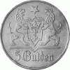 Freie Stadt Danzig 5 Gulden Marienkirche 1923-1927