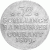 Altdeutschland Hamburg Silber 32 Schilling 1809