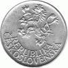 25 Korun, Tschechoslowakei, 1955, Mutter und Kind mit Soldat