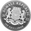 Somalia Elefant 5 Unzen Silber 2022
