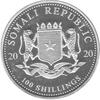 Somalia Elefant 5 Unzen Silber 2020
