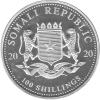 Somalia Elefant 2 Unzen Silber 2020