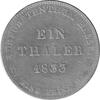 Altdeutschland Hessen Kassel 1 Taler 1833 Wilhelm II und Kurprinz Friedrich Wilhelm als Mitregent