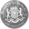 Somalia Elefant 1 Unze Silber 2024