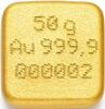 Goldbarren 50 Gramm Hafner gegossen Responsive & Fair