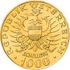 1000 Schilling Österreich Babenberger Goldmünze 1976