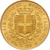 Italien 20 Lire Vittorio Emanuele II 1800-1927
