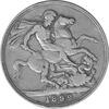 Großbritannien 1 Crown 1892 Victoria Krone